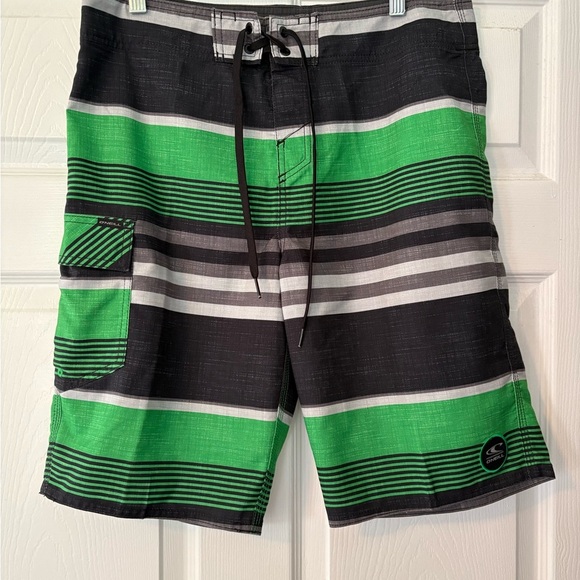 O’Neil Men's striped Board Shorts size 31 surfer swim trunks - Picture 1 of 6